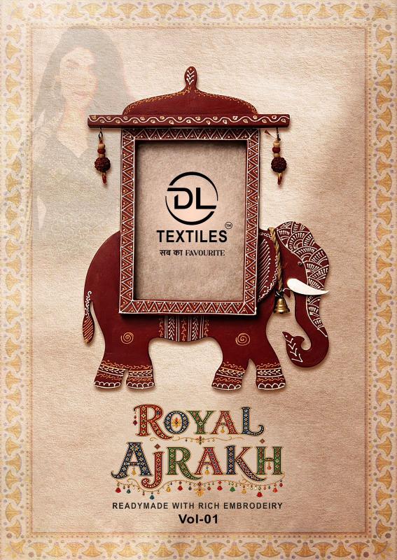 DL Royal Ajrakh Vol-1 Gujarat Kurti Pant With Dupatta supplier