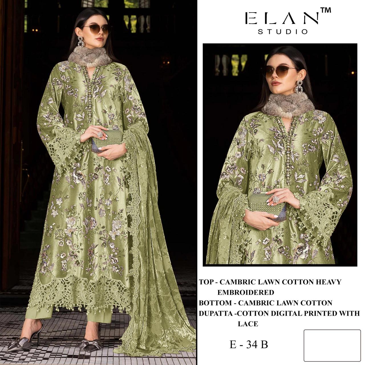 ELAN STUDIO E 34 Wholesale salwar suits in Hyderabad
