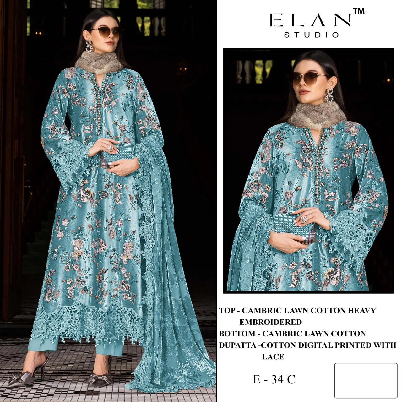 ELAN STUDIO E 34 Wholesale salwar suits in Hyderabad