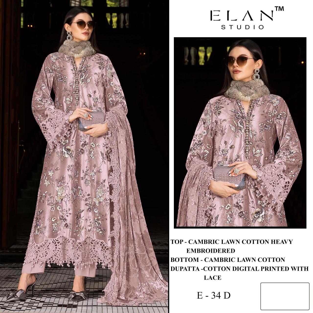 ELAN STUDIO E 34 Wholesale salwar suits in Hyderabad