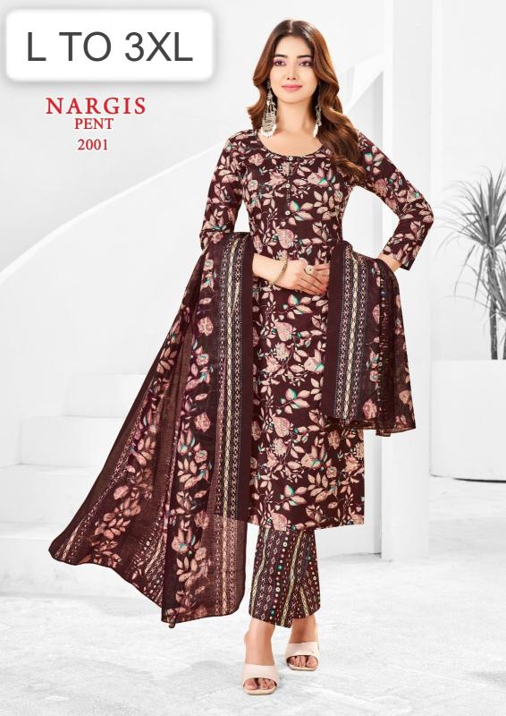 ELEGANT 3 KURTI  PANT SET market in Kolkata