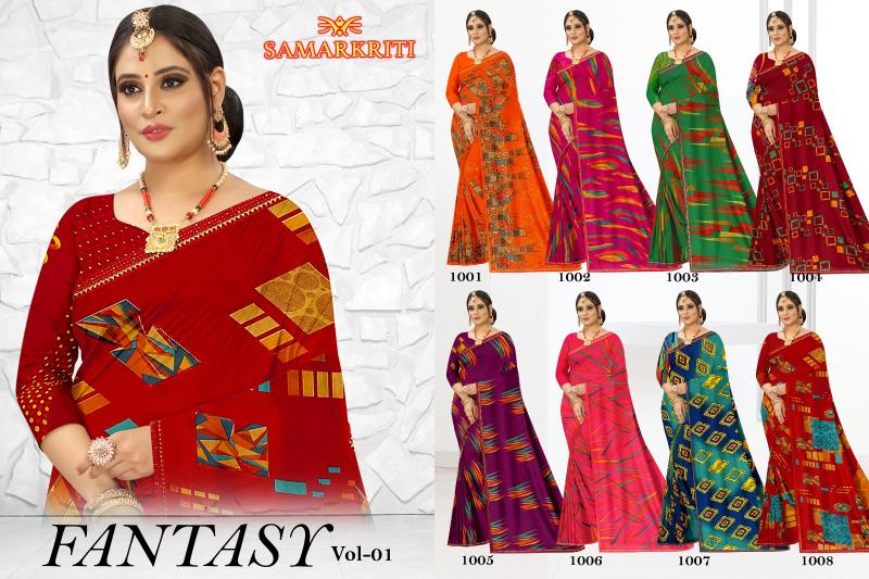 Ethosari Fantasy Vol-01 Raniel Printed Saree Collection at Wholesale Price