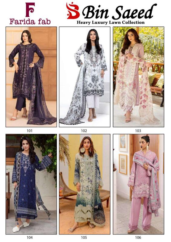 Farida Fab Bin Saeed – Karachi Dress Material - Wholesale Catalog