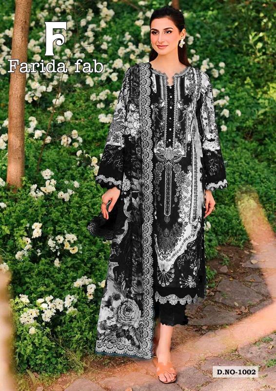 Farida Fab Black & White Salwar kameez manufacturers