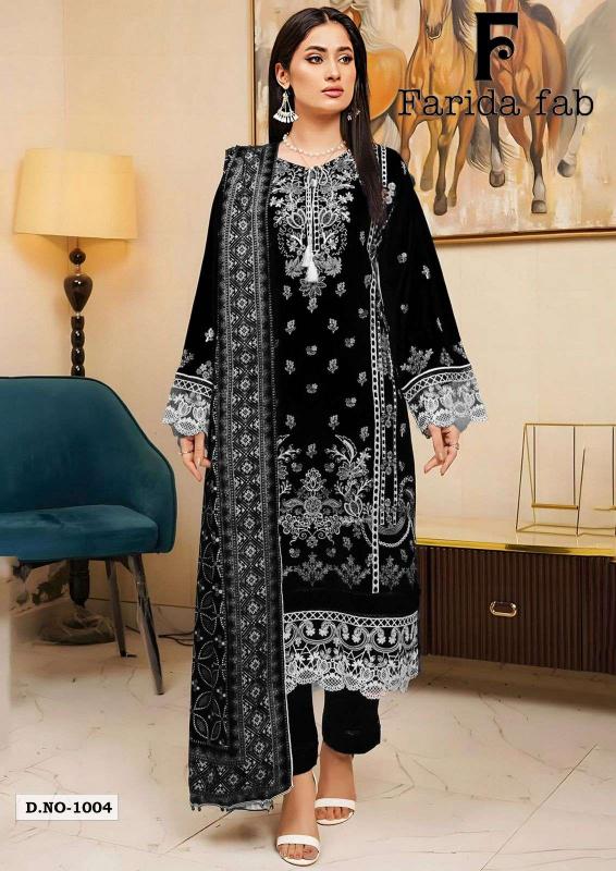 Farida Fab Black & White Salwar kameez manufacturers