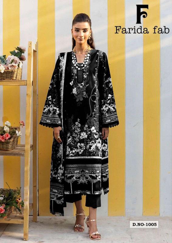 Farida Fab Black & White Salwar kameez manufacturers