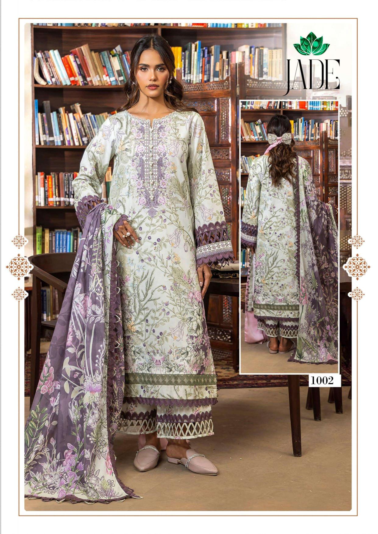 Farida Fab Jade Bin Saeed Vol-1 – Karachi Kurti Pant With Dupatta - Wholesale Catalog