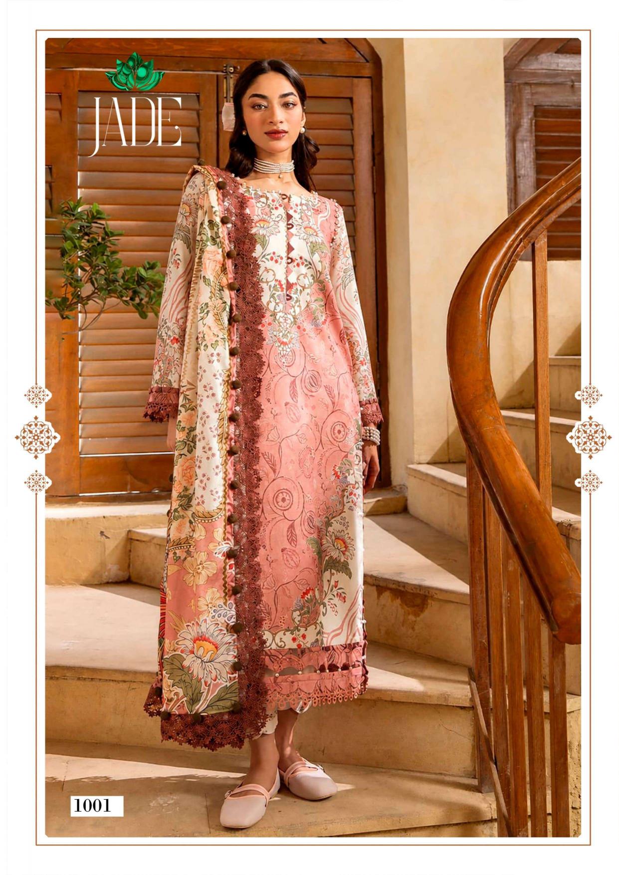 Farida Fab Jade Bin Saeed Vol-1 – Karachi Kurti Pant With Dupatta - Wholesale Catalog