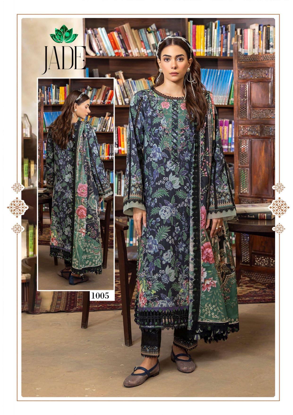 Farida Fab Jade Bin Saeed Vol-1 – Karachi Kurti Pant With Dupatta - Wholesale Catalog
