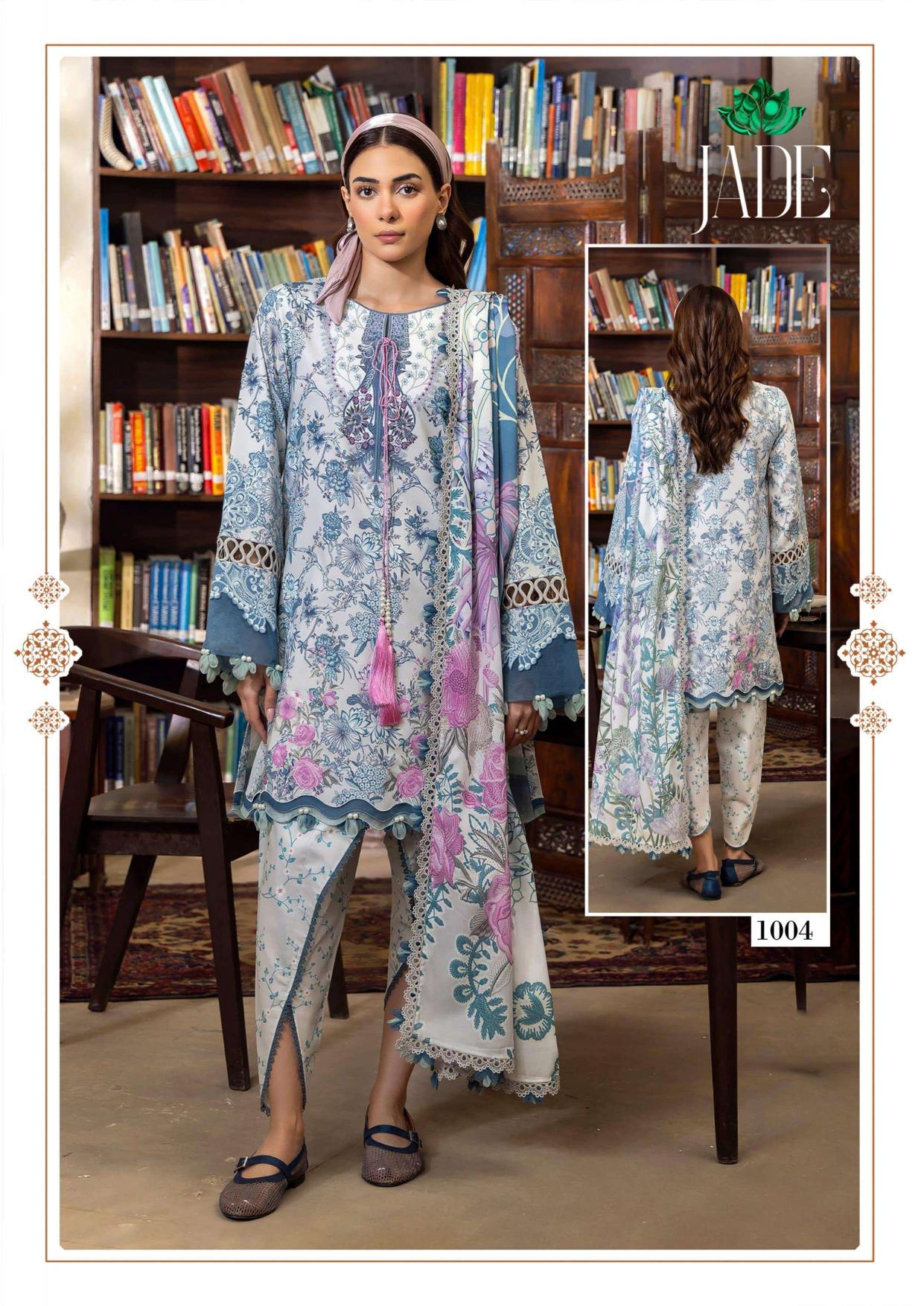 Farida Fab Jade Bin Saeed Vol-1 – Karachi Kurti Pant With Dupatta - Wholesale Catalog