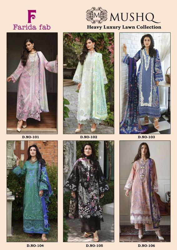 Farida Fab mushq Vol-1 – Karachi Dress Material - Wholesale Catalog