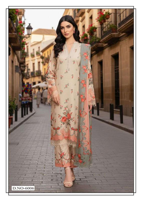 Farida Fab Ramsha Vol-6 – Karachi Readymade Kurti Pant With Dupatta - Wholesale Catalog