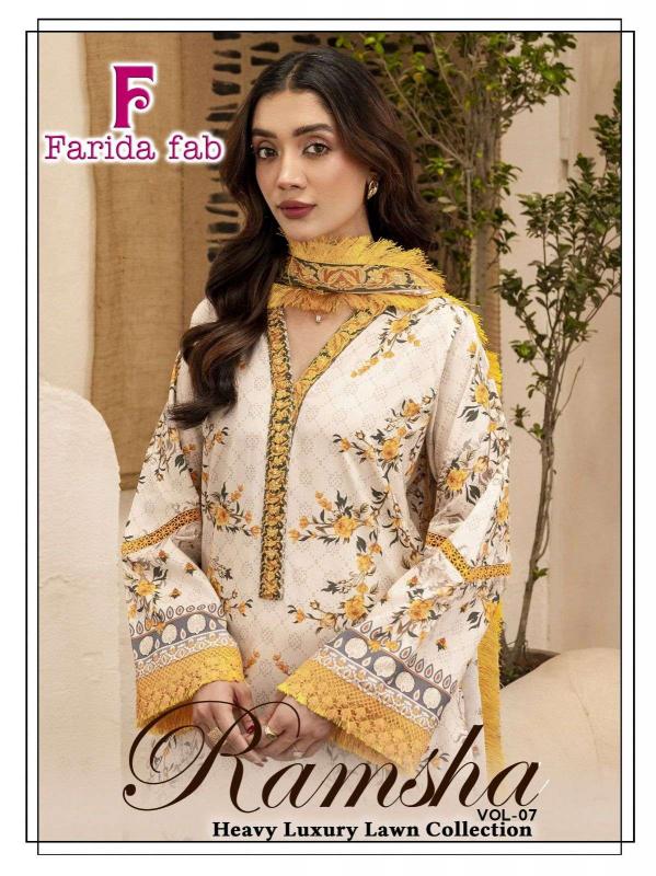 Farida Fab Ramsha Vol-7 – Karachi Dress Material - Wholesale Catalog