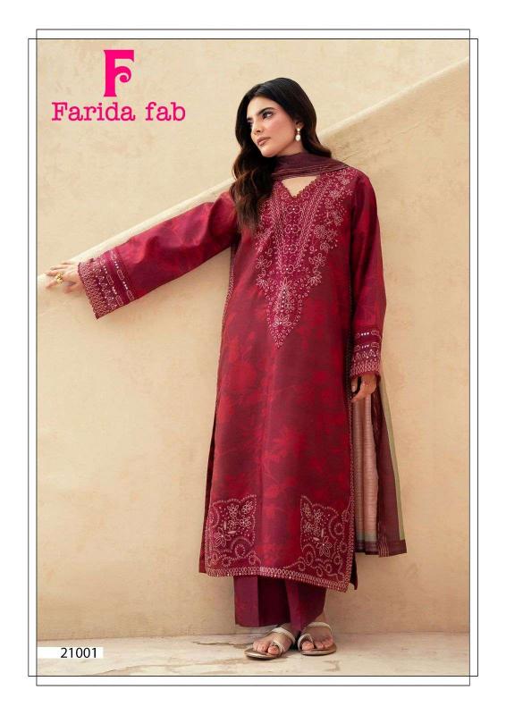Farida Fab Sobia Nazir Vol-21 – Karachi Dress Material - Wholesale Catalog