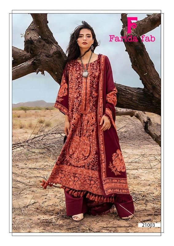 Farida Fab Sobia Nazir Vol-21 – Karachi Dress Material - Wholesale Catalog