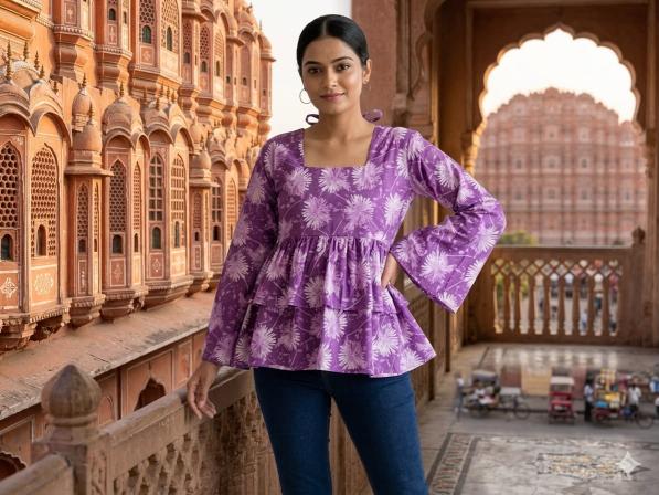Felocity Cotton Cambric Kurti exporters in Gujarat