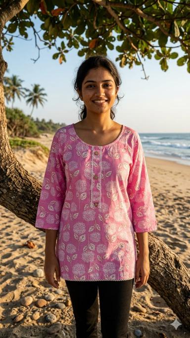Felocity Cotton Printed Tunic Indian Kurti supplier in Kolkata