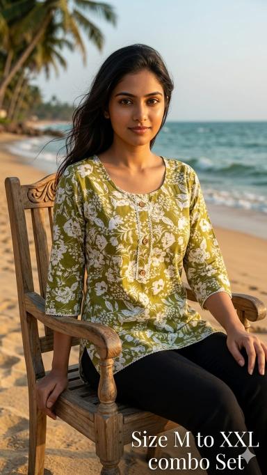 Felocity Cotton Printed Tunic Indian Kurti supplier in Kolkata