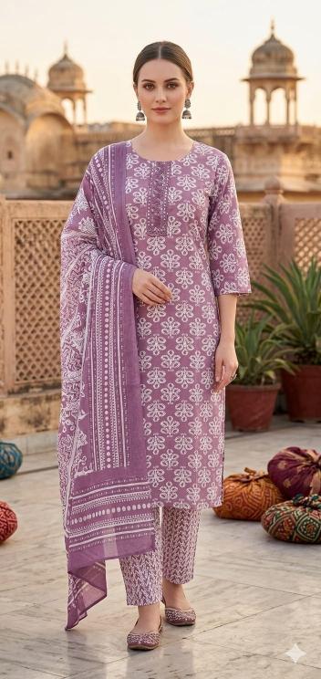 Felocity Cotton Slub Print Kurti manufacturers in Ahmedabad