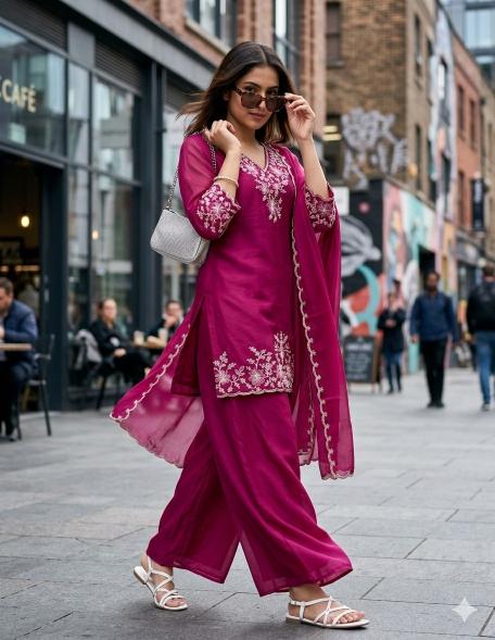 Felocity Rangoli Georgette Designer kurtis in bulk
