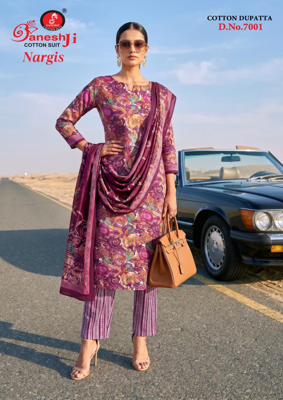 Ganeshji Nargis Vol-7 – Dress Material - Wholesale Catalog