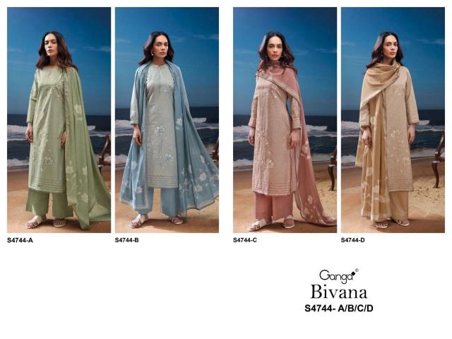 GANGA BIVANA 4744 Wholesale designer salwar kameez in Kolkata