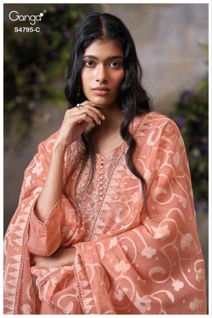 GANGA DUSNEA 4795 Wholesale designer salwar kameez in India