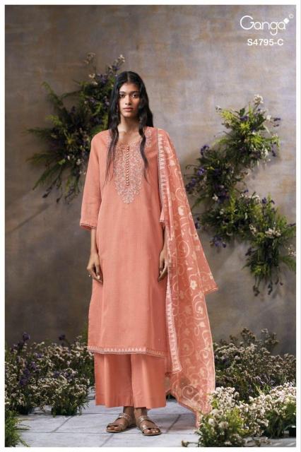 GANGA DUSNEA 4795 Wholesale designer salwar kameez in India