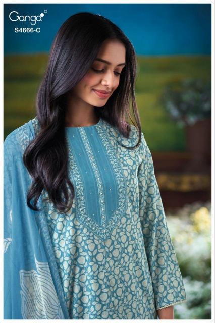 GANGA HIYANIKA 4666 Salwar suits in bulk Pune