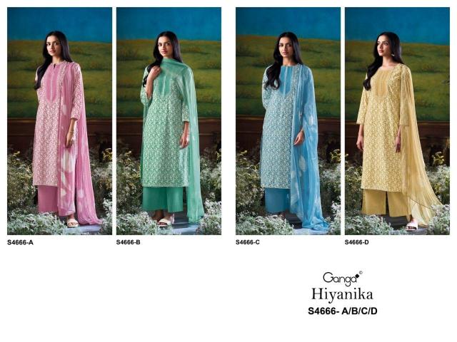 GANGA HIYANIKA 4666 Salwar suits in bulk Pune