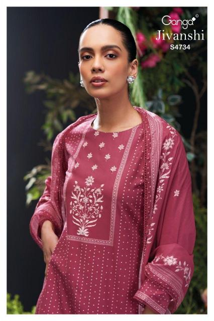 GANGA JIVANSHI 4734 Wholesale Salwar Suit Market in Surat