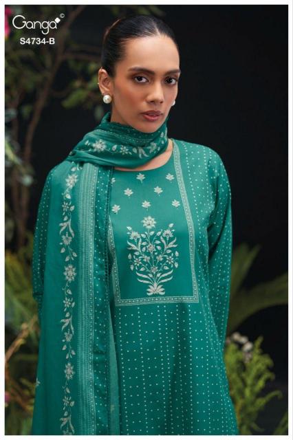 GANGA JIVANSHI 4734 Wholesale Salwar Suit Market in Surat