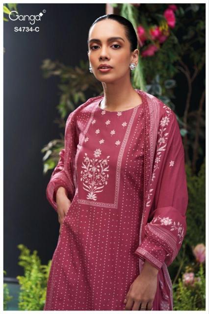 GANGA JIVANSHI 4734 Wholesale Salwar Suit Market in Surat