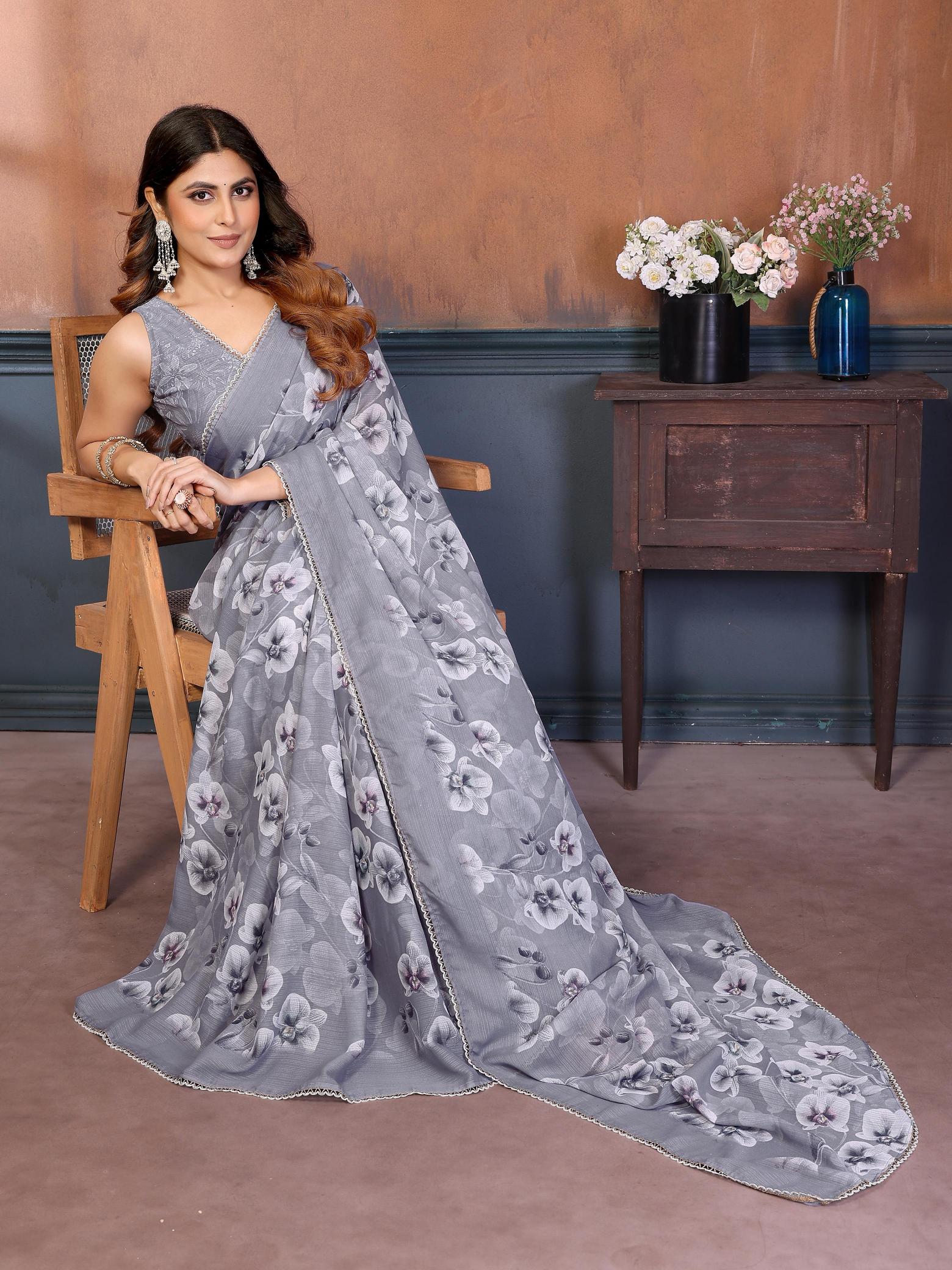 GC GEORGETTE SILK Designer sarees wholesale in Hyderabad