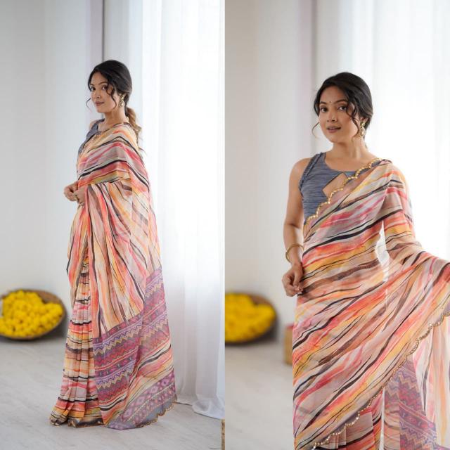 GC  GEORGETTE SILK Saree distributor in Hyderabad