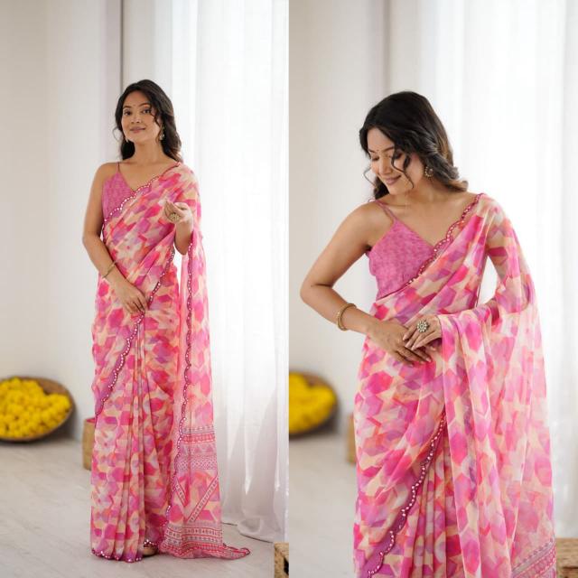 GC  GEORGETTE SILK Saree distributor in Hyderabad