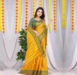 GC  PURE MERCERISED COTTON SILK Saree wholesale suppliers in Hyderabad