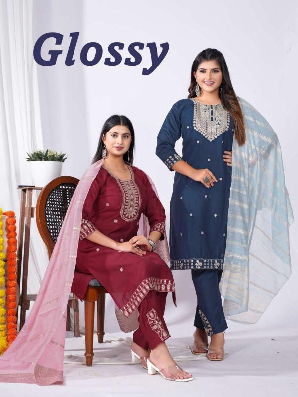 GLOSSY VATICAN SILK  Latest Indian kurtis online