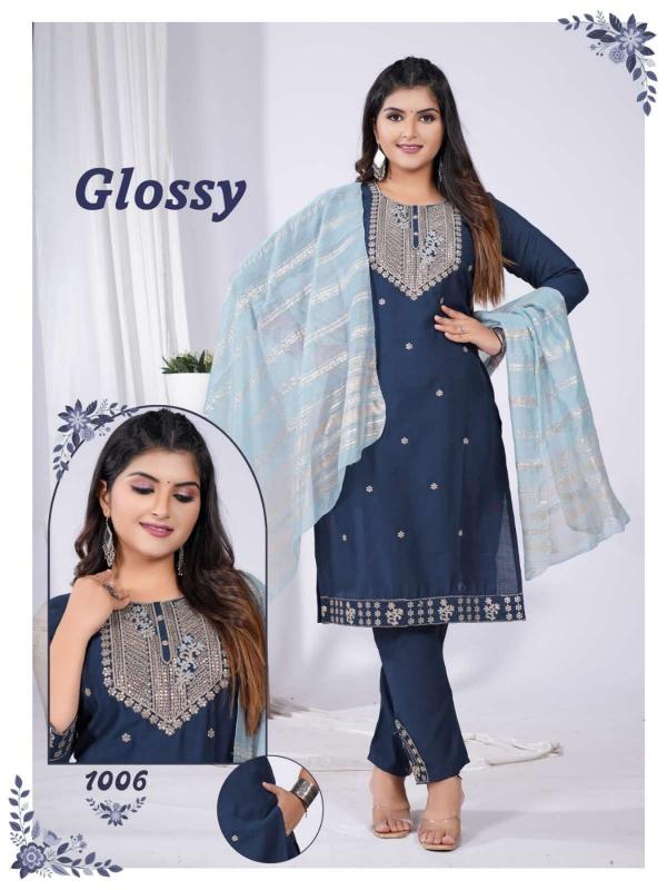 GLOSSY VATICAN SILK  Latest Indian kurtis online