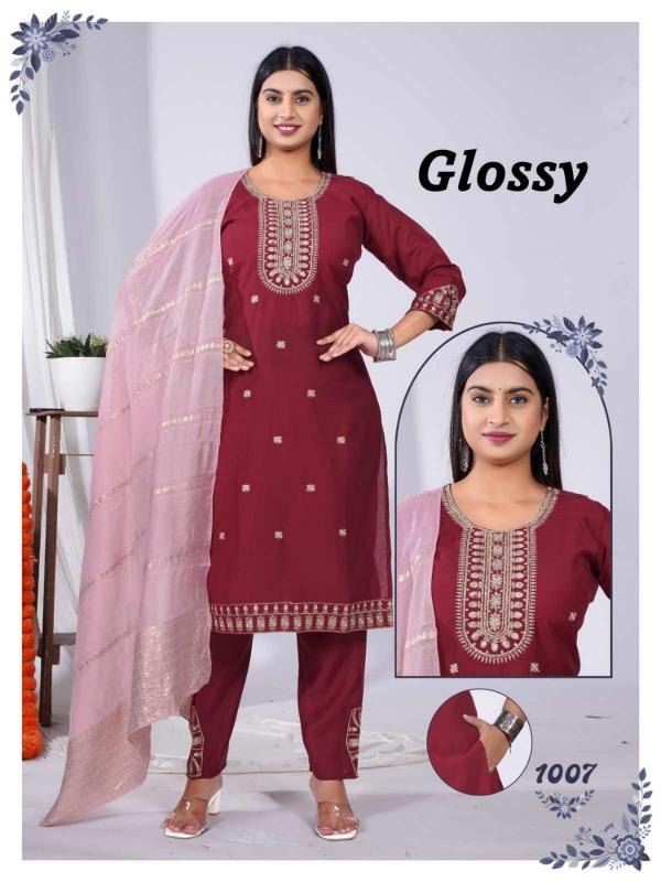 GLOSSY VATICAN SILK  Latest Indian kurtis online