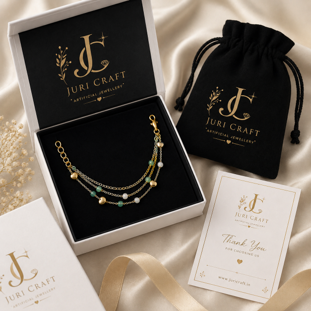 Gold & Silver Plated Designer Anklet – Elegant Multi Layer Payal for Women