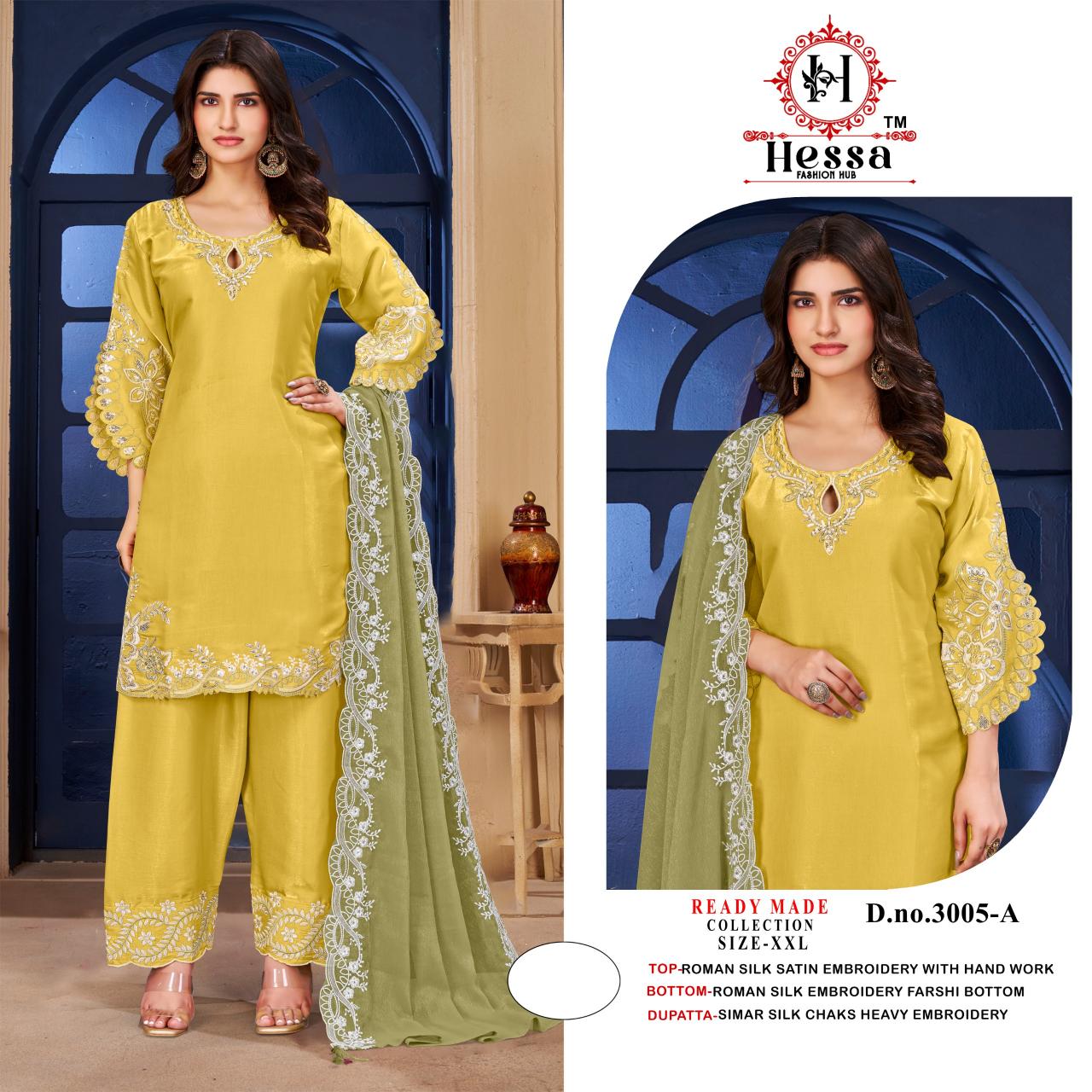 Hessa DESIGN NO 3005 Surat Salwar Kameez manufacturer