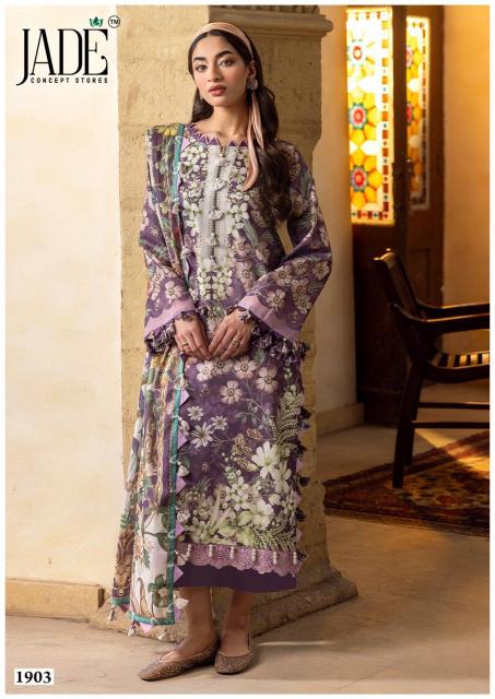 Jade Bin Saeed Vol-19 – Karachi Readymade Kurti Pant Dupatta - Wholesale Catalog