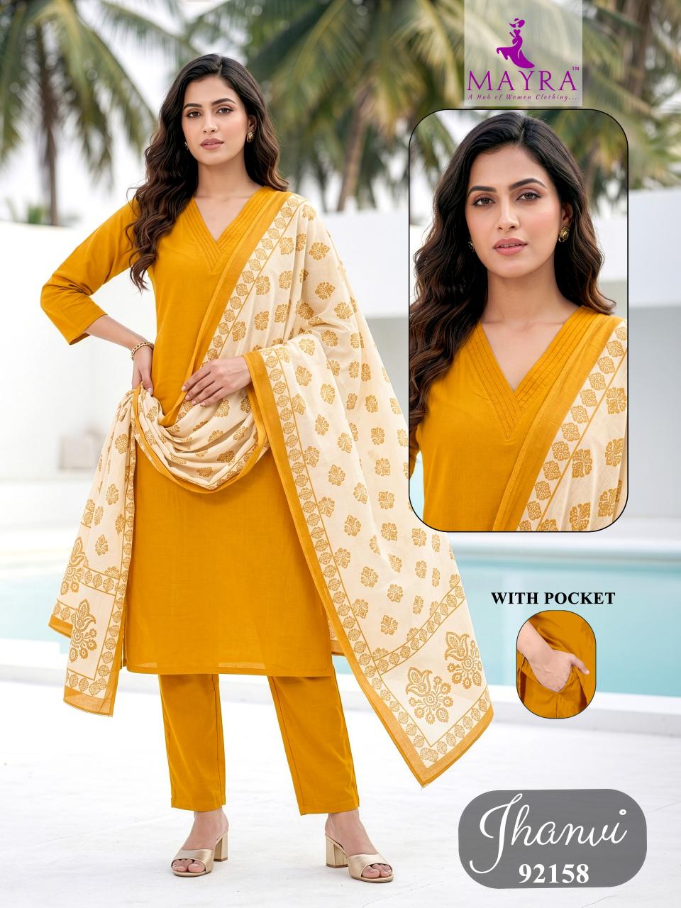 JHANVI WHOLESALE KURTI 3PCS 