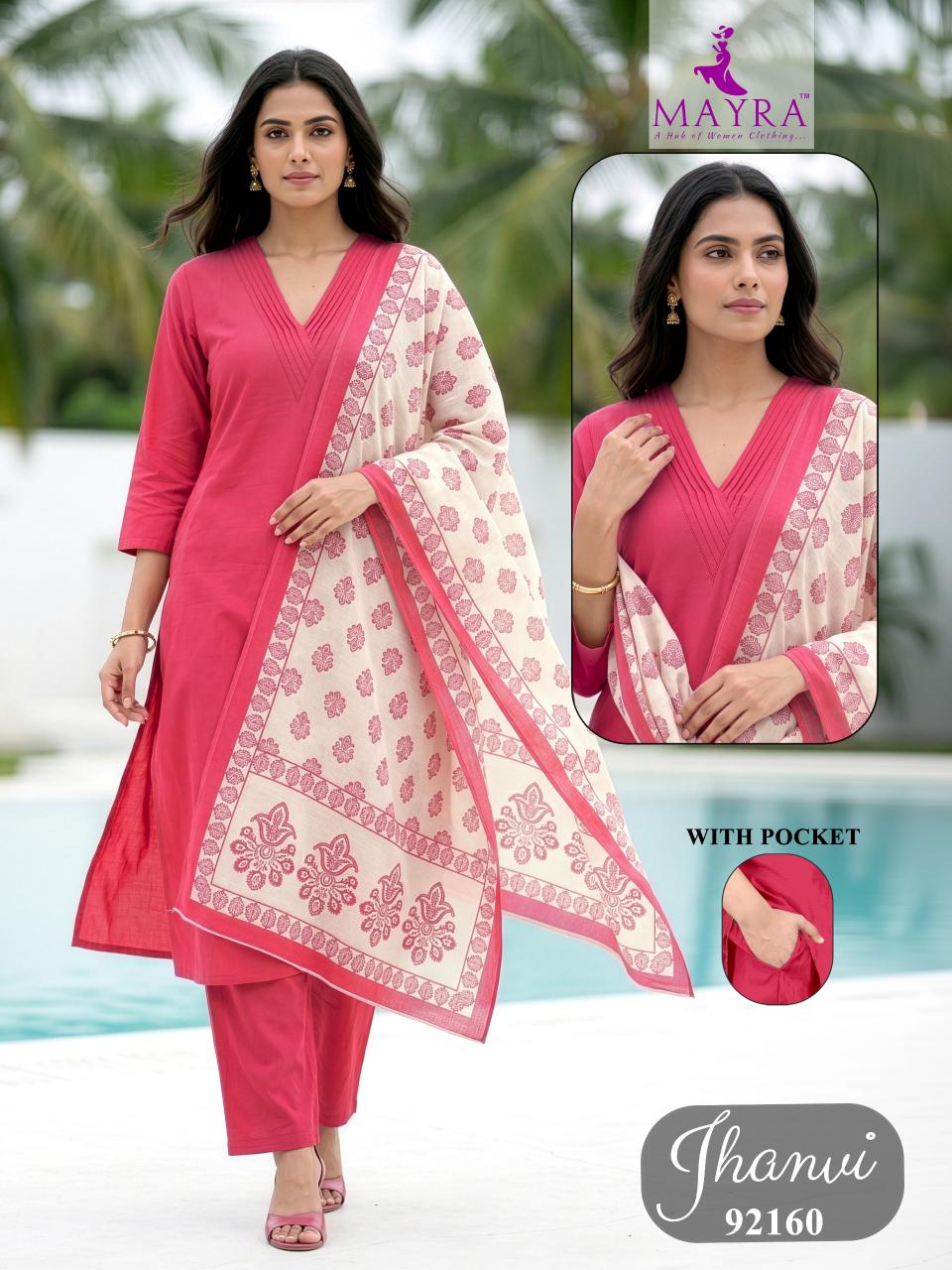 JHANVI WHOLESALE KURTI 3PCS 