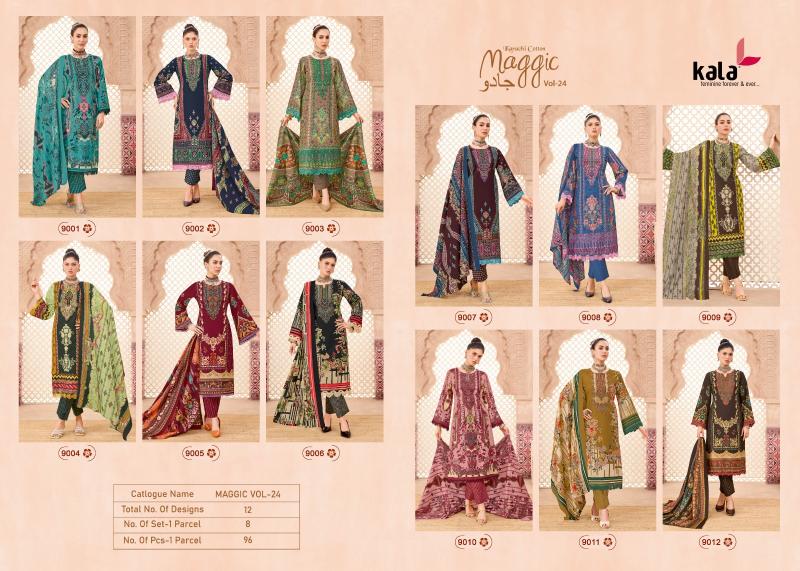 Kala Maggic Vol-24 – Karachi Dress Material - Wholesale Catalog