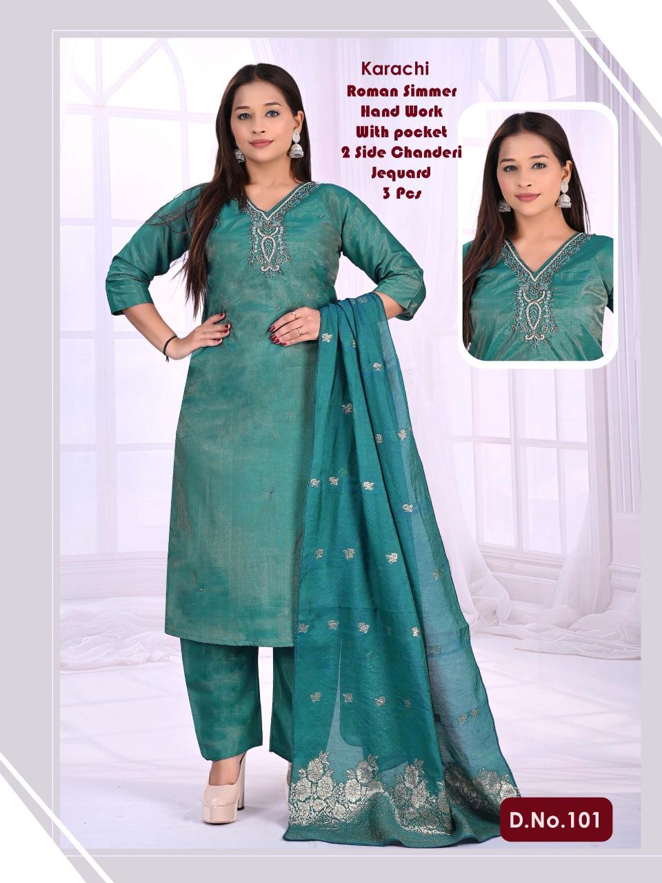 KARACHI WHOLESALE KURTI 3PCS 