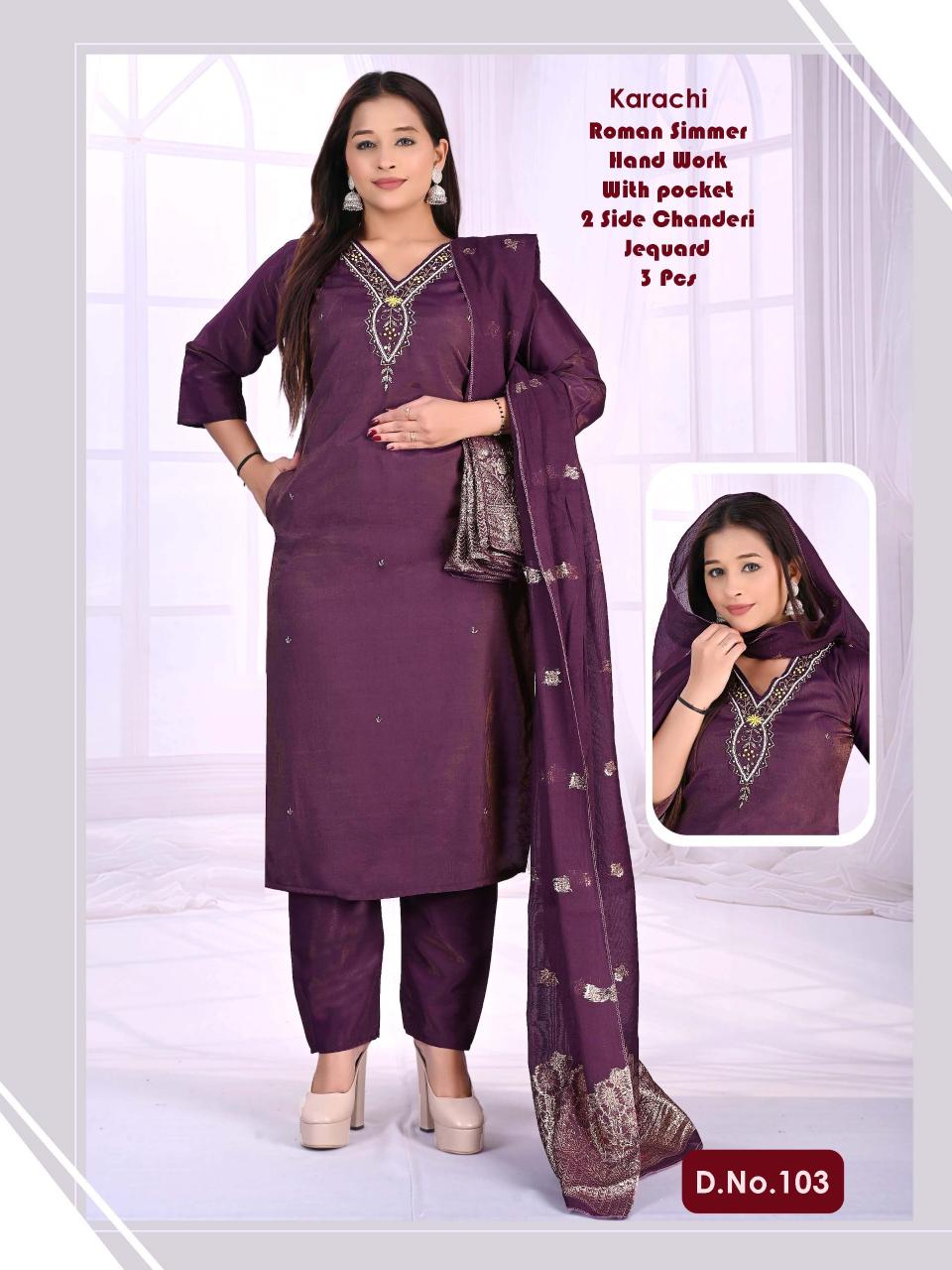 KARACHI WHOLESALE KURTI 3PCS 