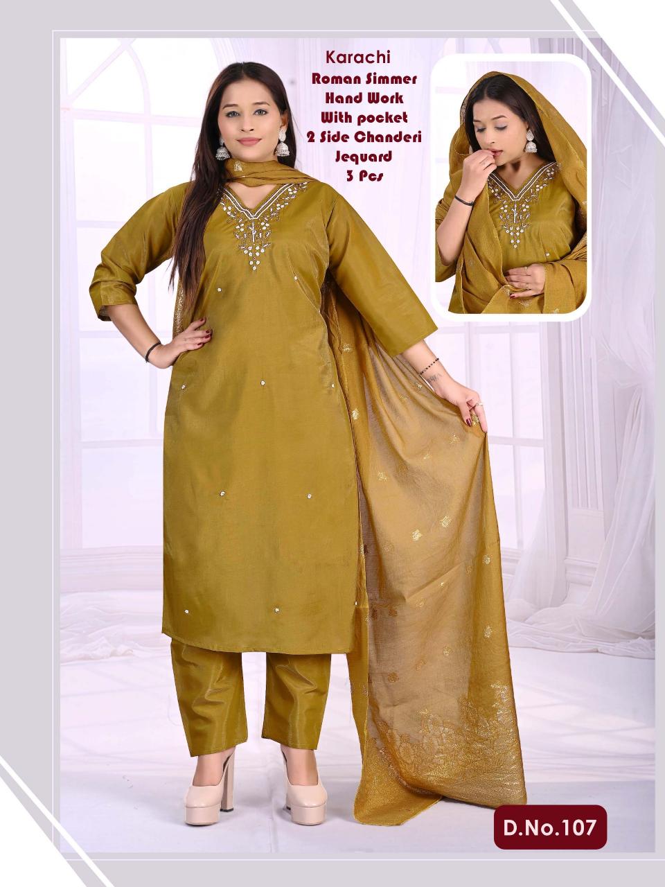 KARACHI WHOLESALE KURTI 3PCS 