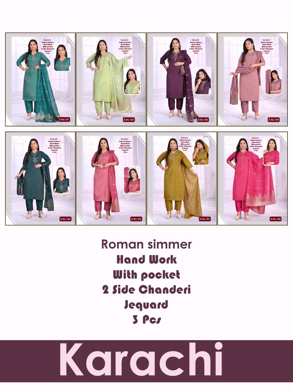 KARACHI WHOLESALE KURTI 3PCS 